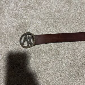Brown leather Armani Exchange belt 36”